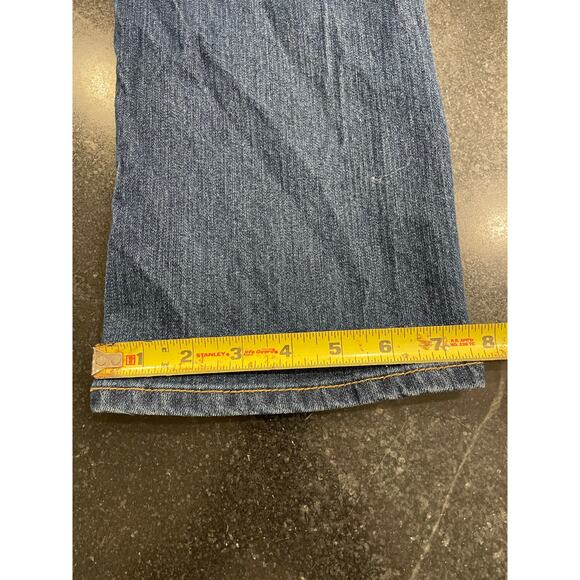 Nine West ladies bootcut jean 10 embellished blue stone pockets - Picture 4 of 11